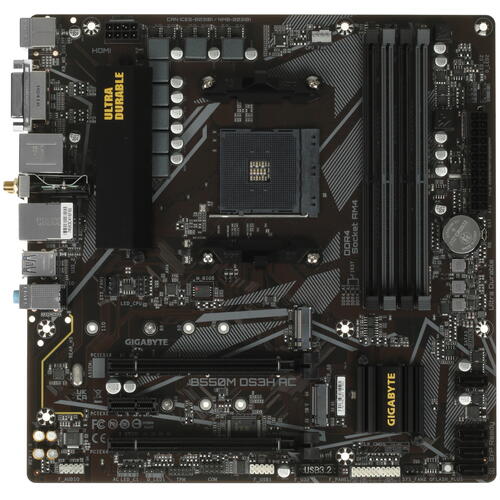 Купить Материнская плата GIGABYTE B550M DS3H AC  5402261. Характеристики, отзывы и цены в Донецке