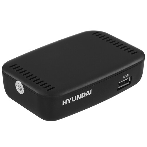 Купить Приставка для цифрового ТВ Hyundai H-DVB460 черный  5473001. Характеристики, отзывы и цены в Донецке