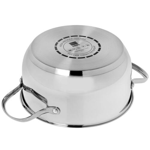 Купить Кастрюля НМП Presto КС123 2.3 л 18 см серебристый  1640909. Характеристики, отзывы и цены в Донецке