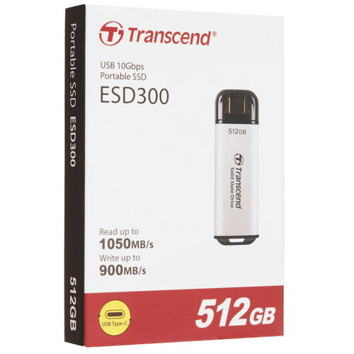 Купить 512 ГБ Внешний SSD Transcend ESD300S  5452709. Характеристики, отзывы и цены в Донецке