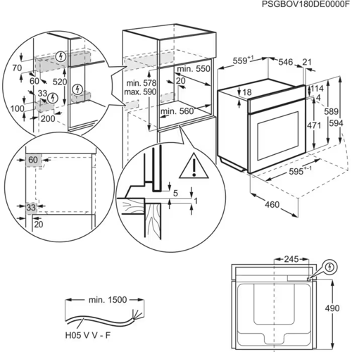 Купить Электрический духовой шкаф Electrolux KOEBP39WX серебристый  9155242. Характеристики, отзывы и цены в Донецке