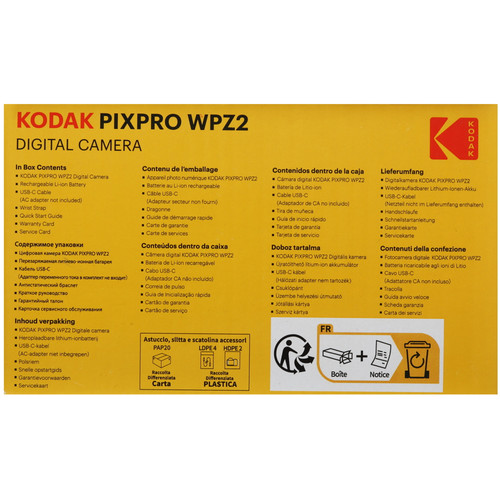 Купить Компактный фотоаппарат Kodak WPZ2 красный  5619640. Характеристики, отзывы и цены в Донецке