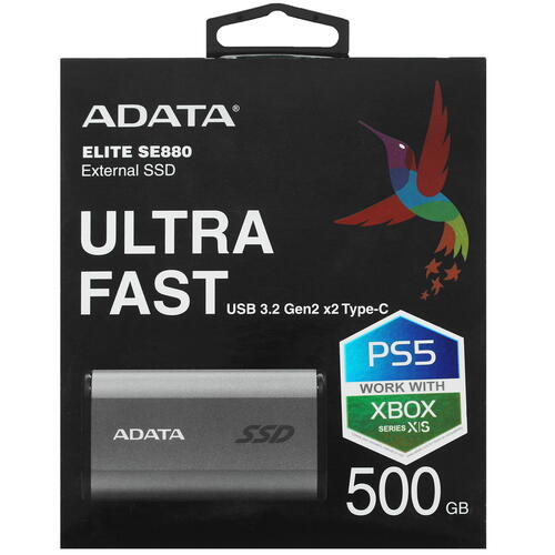 Купить 512 ГБ Внешний SSD ADATA Elite SE880  5073548. Характеристики, отзывы и цены в Донецке