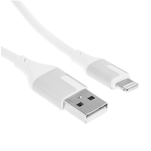 Купить Кабель круглый Borofone Lightning 8-pin - USB 2.0 Type-A белый 1 м  9237991. Характеристики, отзывы и цены в Донецке