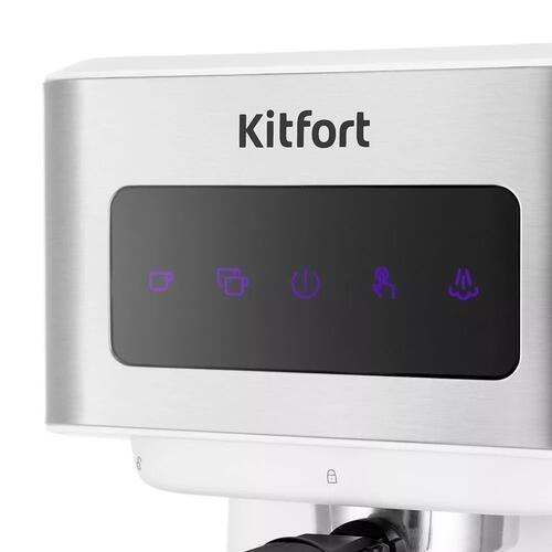 Купить Кофеварка рожковая Kitfort КТ-7139 белый  9035392. Характеристики, отзывы и цены в Донецке