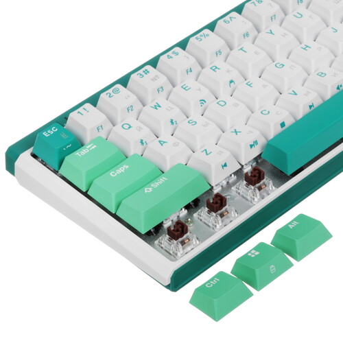 Купить Клавиатура  проводная + беспроводная Durgod K330w Plus Mint  5449871. Характеристики, отзывы и цены в Донецке