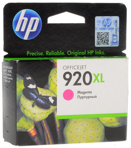 Купить Картридж HP 920XL (CD973AE) пурпурный  0115660. Характеристики, отзывы и цены в Донецке
