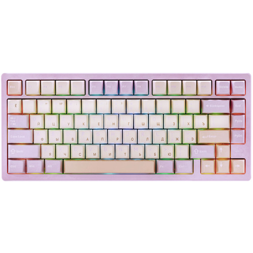 Купить Клавиатура  проводная + беспроводная WOBKEY Rainy75 Pro цвет фиолетовый  5650065. Характеристики, отзывы и цены в Донецке