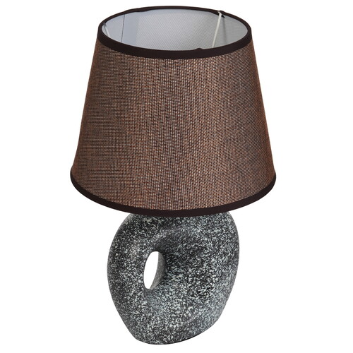 Купить Настольный светильник RISALUX Инес коричневый  9176732. Характеристики, отзывы и цены в Донецке