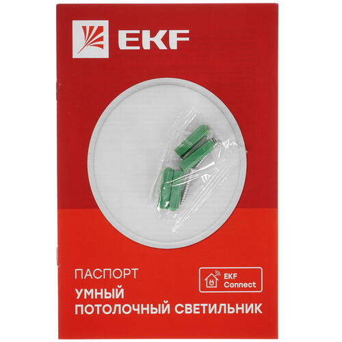 Купить Светильник потолочный EKF Connect белый  5043728. Характеристики, отзывы и цены в Донецке