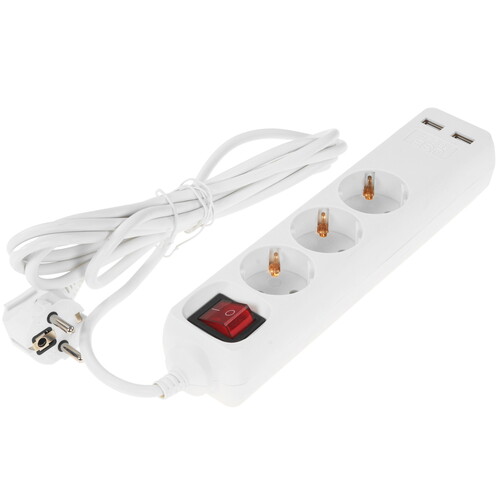 Купить Удлинитель TDM ELECTRIC SQ1303-0304 белый  9277103. Характеристики, отзывы и цены в Донецке