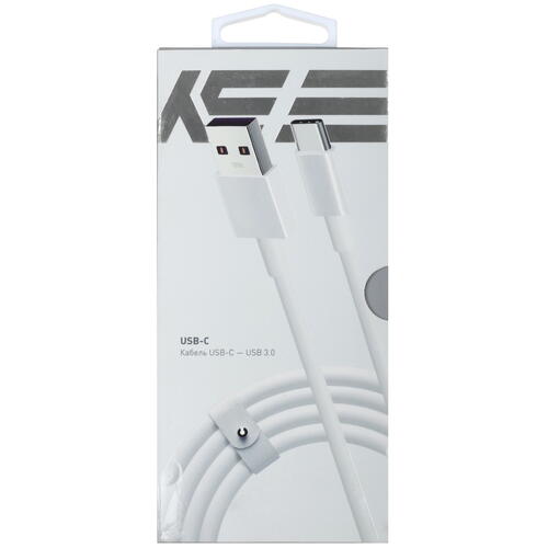 Купить Кабель круглый KEYRON USB Type-C - USB 3.0 Type-A белый 1 м  4834231. Характеристики, отзывы и цены в Донецке