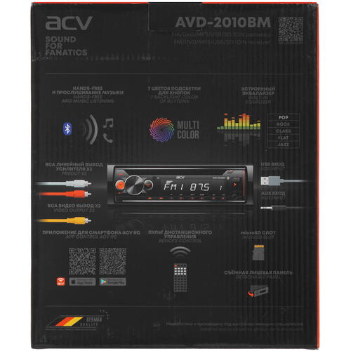 Купить Автопроигрыватель ACV AVD-2010BM  9915288. Характеристики, отзывы и цены в Донецке