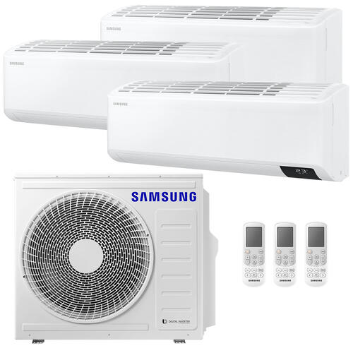 Купить Кондиционер настенный мультисплит-система Samsung AJ068TXJ3KH/EA/AJ020TNTDKH/EA/AJ025TNTDKH/EA/AJ025TNTDKH/EA белый  5370035. Характеристики, отзывы и цены в Донецке