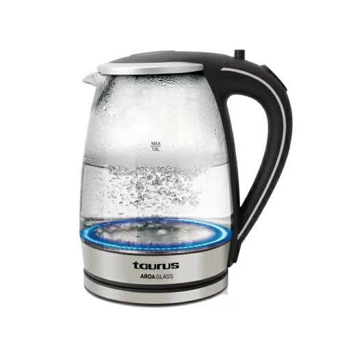 Купить Электрочайник Taurus Aroa Glass черный  9927065. Характеристики, отзывы и цены в Донецке