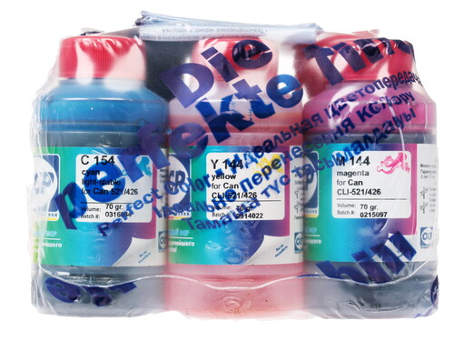 Купить Чернила водорастворимые, пигментные OCP (BKP35-BK123-BK124-C154-M/Y144) голубой, желтый, матовый черный, пурпурный  1066209. Характеристики, отзывы и цены в Донецке