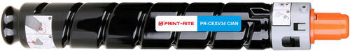 Купить Картридж лазерный Print-Rite C-EXV34 голубой  9934137. Характеристики, отзывы и цены в Донецке