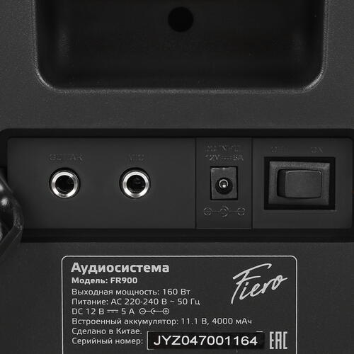 Купить Портативная аудиосистема Fiero Emotion 150 FR900, черный  4735957. Характеристики, отзывы и цены в Донецке