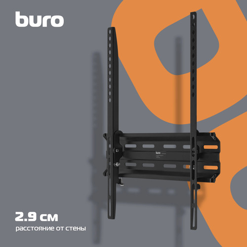 Купить Кронштейн для ТВ Buro TL3 черный  5614349. Характеристики, отзывы и цены в Донецке