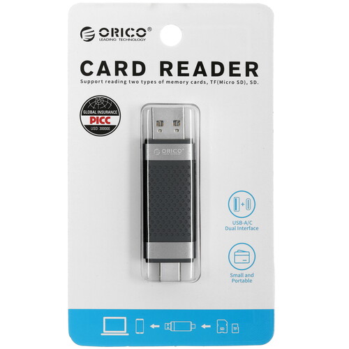 Купить Кард-ридер ORICO CD2D-AC3  5499052. Характеристики, отзывы и цены в Донецке