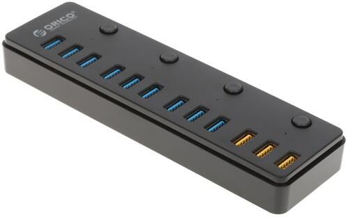Купить USB-разветвитель ORICO P12-U3-BK  1210771. Характеристики, отзывы и цены в Донецке