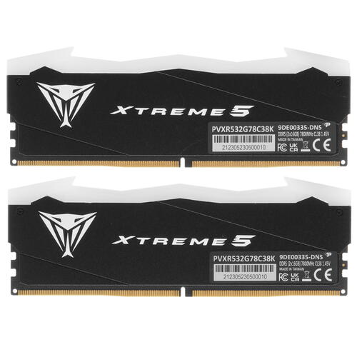 Купить Оперативная память Patriot Memory Viper Xtreme 5 RGB [PVXR532G78C38K] 32 ГБ  5416928. Характеристики, отзывы и цены в Донецке