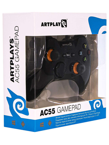 Купить Геймпад беспроводной/проводной Artplays AC55 черный  5646023. Характеристики, отзывы и цены в Донецке