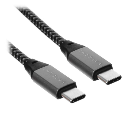 Купить Кабель круглый Satechi USB Type-C - USB Type-C серый 0.25 м  5046765. Характеристики, отзывы и цены в Донецке