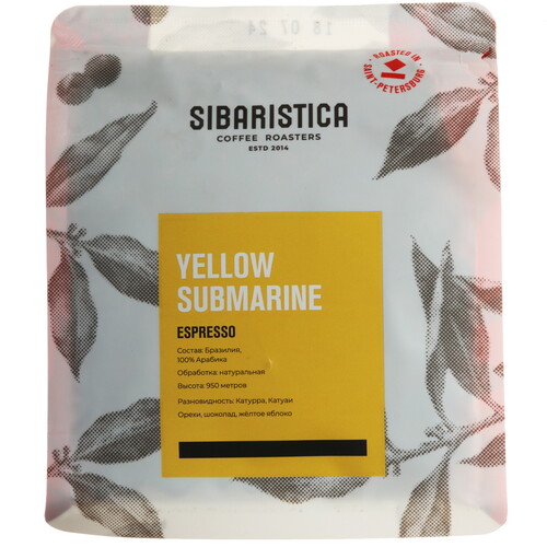 Купить Кофе в зернах Sibaristica Brazil Yellow Submarine  9114363. Характеристики, отзывы и цены в Донецке