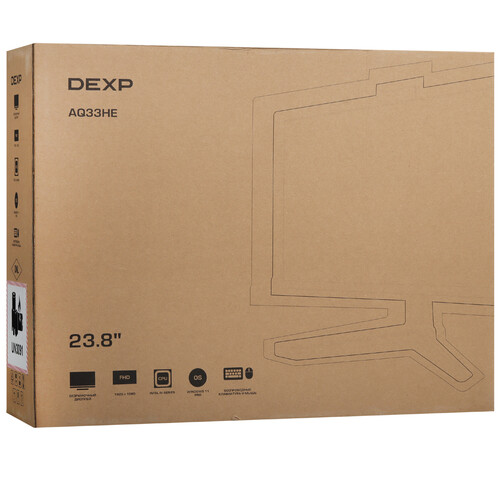 Купить 23.8" Моноблок DEXP Aquilon AQ33HE  9191323. Характеристики, отзывы и цены в Донецке