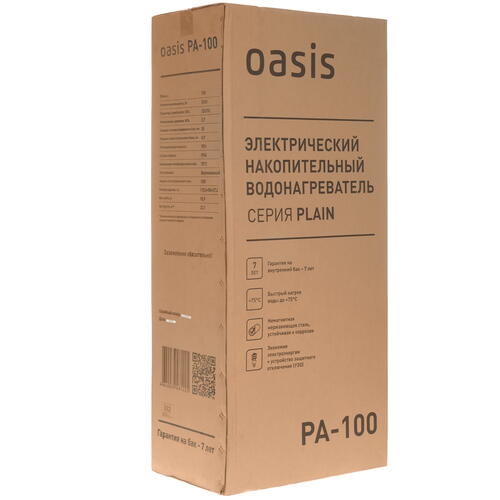 Купить Водонагреватель электрический Oasis PA-100  5308350. Характеристики, отзывы и цены в Донецке