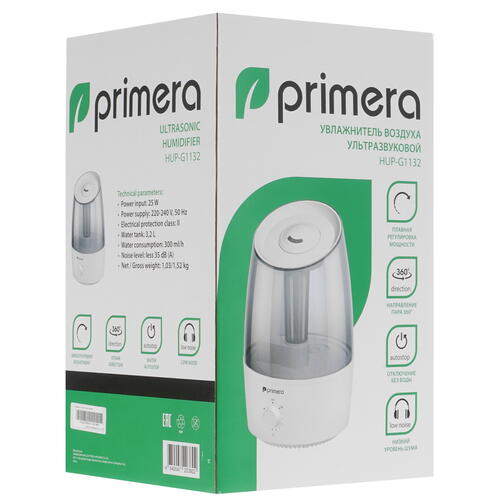 Купить Увлажнитель воздуха Primera HUP-G1132  9914671. Характеристики, отзывы и цены в Донецке