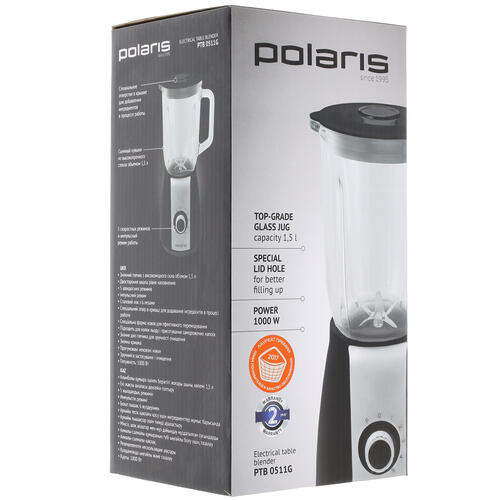 Купить Блендер стационарный Polaris PTB0511G черный  1277009. Характеристики, отзывы и цены в Донецке