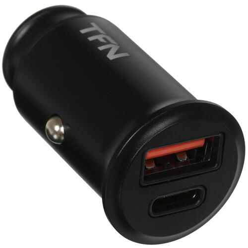 Купить Автомобильное ЗУ TFN RAPID+SCP/QC/PD 30W черный  4801968. Характеристики, отзывы и цены в Донецке