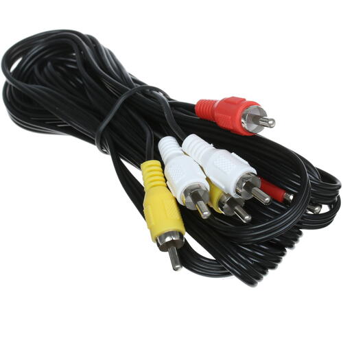 Купить Кабель   Aceline RCA x3 - RCA x3 черный  1380021. Характеристики, отзывы и цены в Донецке