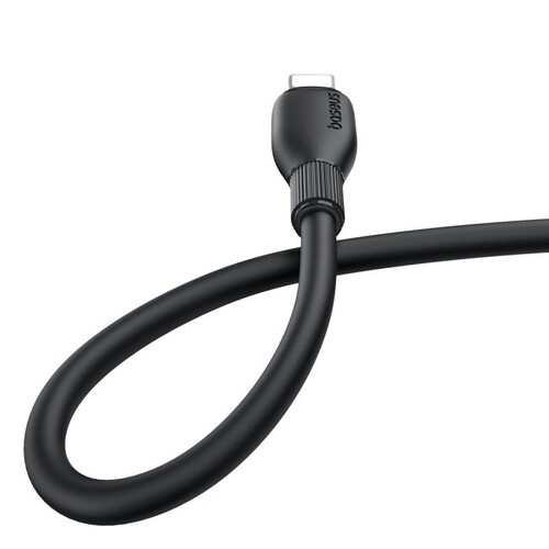 Купить Кабель круглый Baseus Lightning 8-pin - USB Type-C черный 1 м  5627436. Характеристики, отзывы и цены в Донецке