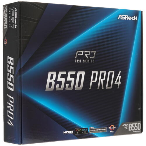 Купить Материнская плата ASRock B550 Pro4  1663302. Характеристики, отзывы и цены в Донецке