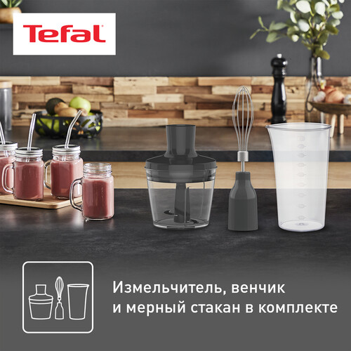 Купить Блендер погружной Tefal Prepline HB64F810 черный  5601910. Характеристики, отзывы и цены в Донецке