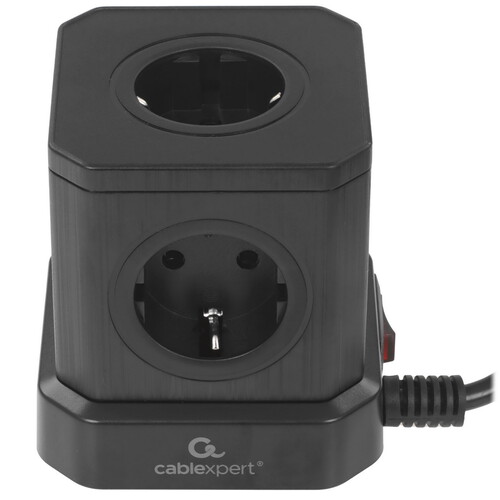 Купить Сетевой фильтр Cablexpert TWR-5-U4-B-2 черный  9176872. Характеристики, отзывы и цены в Донецке