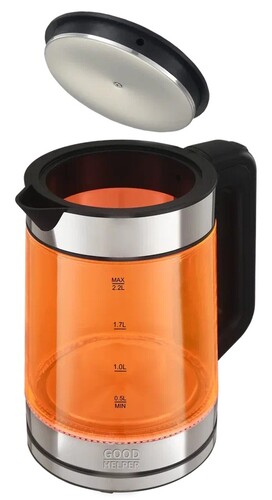 Купить Электрочайник Goodhelper KPG-2201 оранжевый  9304903. Характеристики, отзывы и цены в Донецке