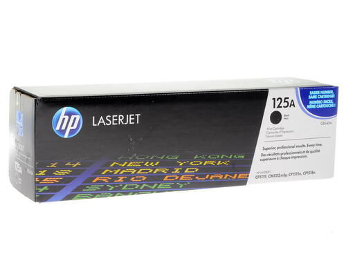 Купить Картридж лазерный HP 125A (CB540A) черный, с чипом  0107733. Характеристики, отзывы и цены в Донецке