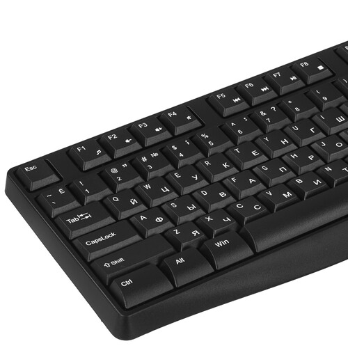 Купить Клавиатура+мышь беспроводная   Оклик S260W черный  9267456. Характеристики, отзывы и цены в Донецке