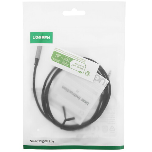 Купить Кабель   Ugreen jack 3.5 мм - jack 3.5 мм черный  9212988. Характеристики, отзывы и цены в Донецке