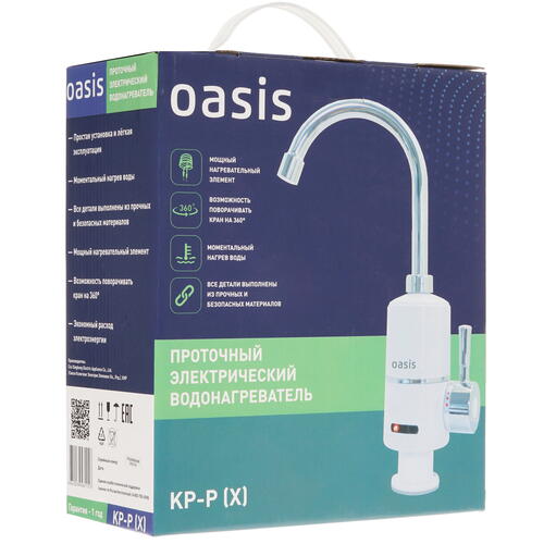 Купить Водонагреватель электрический Oasis KP-P  8191479. Характеристики, отзывы и цены в Донецке