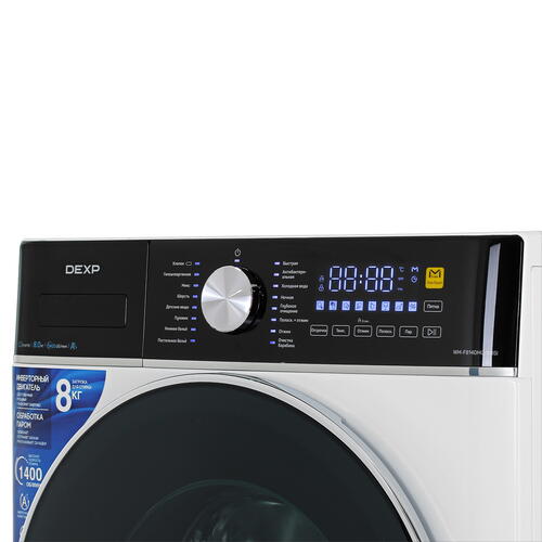 Купить Стиральная машина DEXP WM-F814DMG/WBSI белый  5410209. Характеристики, отзывы и цены в Донецке