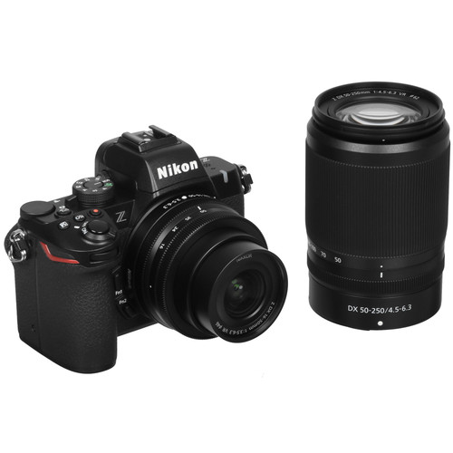 Купить Беззеркальный фотоаппарат Nikon Z 50 II Kit DX 16-50mm VR + DX 50-250mm VR черный  5617104. Характеристики, отзывы и цены в Донецке