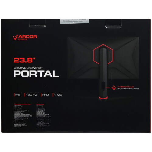 Купить 23.8" Монитор ARDOR GAMING PORTAL AF24H1 черный  9154122. Характеристики, отзывы и цены в Донецке