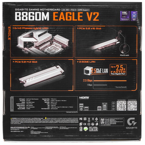 Купить Материнская плата GIGABYTE B860M EAGLE V2  5630821. Характеристики, отзывы и цены в Донецке