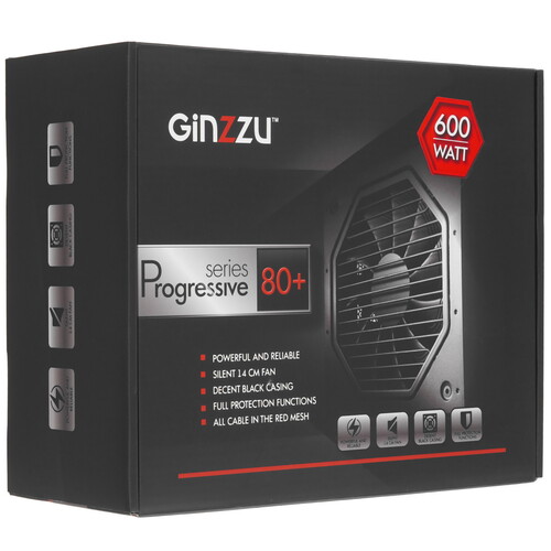 Купить Блок питания GiNZZU PC600  8136854. Характеристики, отзывы и цены в Донецке