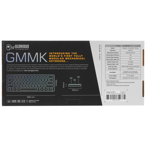 Купить Клавиатура  проводная Glorious GMMK Compact  5082487. Характеристики, отзывы и цены в Донецке